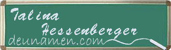 Talina Hessenberger Visitenkarte